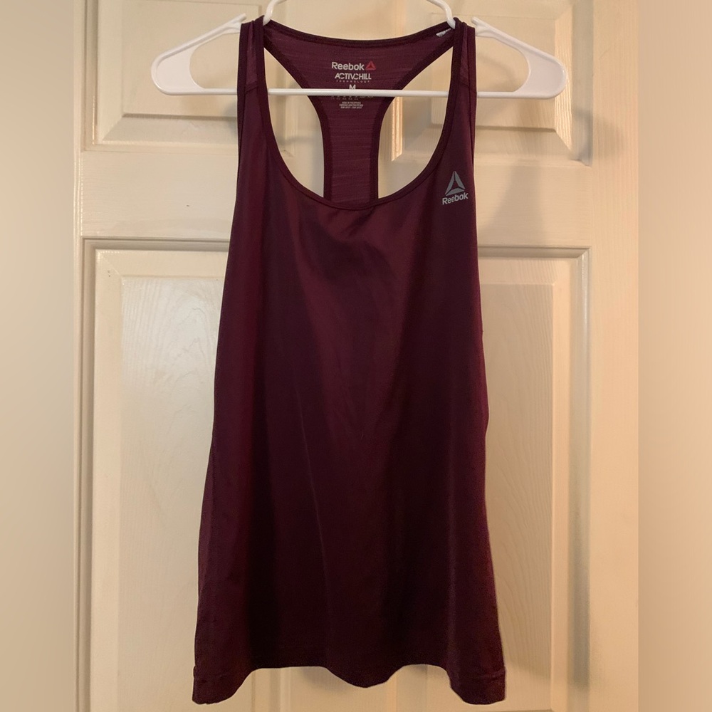 Medium Dark purple Les Mills Reebok workout tank